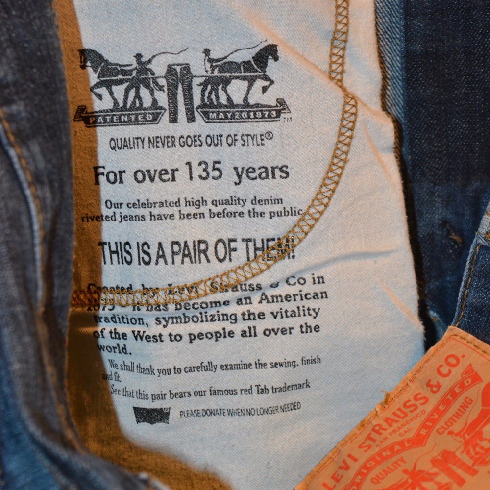 Levi’s 505 W 30  L 32 - Picture 4 of 4